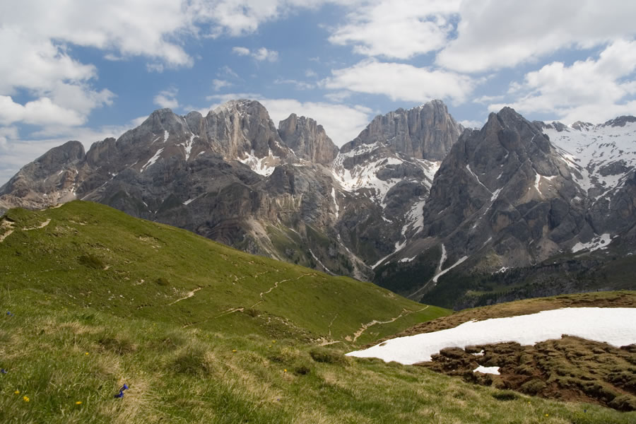 Gran Vernel, Marmolada, Zime de Ombreta