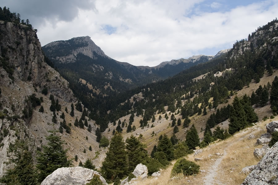 Pogled po dolini proti Pirghosu