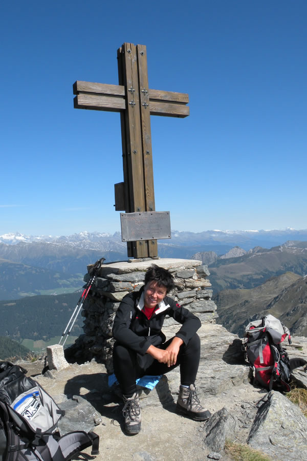 Na vrhu Pfannspitze / Cima Vanscuro