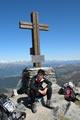 Na vrhu Pfannspitze / Cima Vanscuro