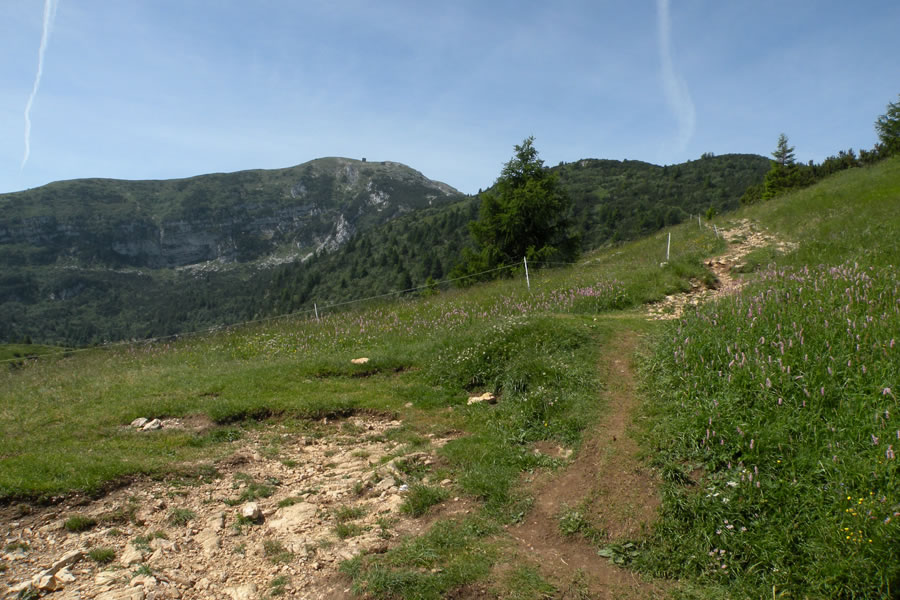 Monte Altissimo di Nago. Od tu naprej bo treba kar peš.