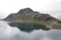 Greben Besseggen, jezero Bessvatnet