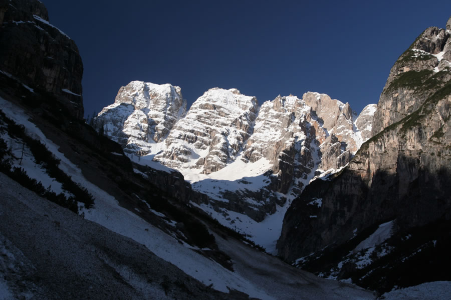 Monte Cristallo, Cima di Mezzo, Cristallino di Ampezzo